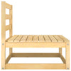 Garden Middle Sofa Solid Pinewood
