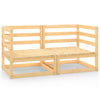 alt="Garden Corner Sofas 2 pcs Solid Pinewood"