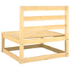 Garden Middle Sofas 2 pcs Solid Pinewood