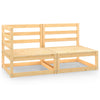 alt="2 Piece Garden Lounge Set Solid Pinewood"