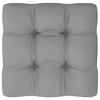 Garden Footstool with Cushion Solid Pinewood