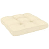 Garden Middle Sofas with Cream Cushions 2 pcs Solid Pinewood