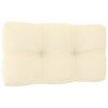 Garden Middle Sofas with Cream Cushions 2 pcs Solid Pinewood