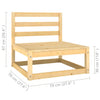 2 Piece Garden Lounge Set with Cushions Solid Pinewood