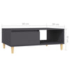 Coffee Table Grey 90x60x35 cm Chipboard