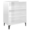 Sideboard High Gloss White 57x35x70 cm Chipboard