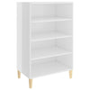 Sideboard High Gloss White 57x35x90 cm Chipboard