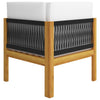 2-seater Garden Bench with Cushions Solid Acacia Wood