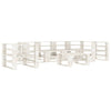 alt="7 Piece Garden Pallet Lounge Set Wood White"