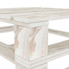 6 Piece Garden Pallet Lounge Set Wood White