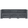 Garden 3-Seater Pallet Sofa Wood Grey