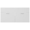 Bathroom Furniture Set White Engineered Wood