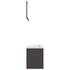 Bathroom Furniture Set Grey Chipboard