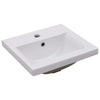 Sink Cabinet with Built-in Basin High Gloss White Engineered Wood