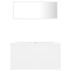 Bathroom Furniture Set White Engineered Wood