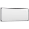 Bathroom Furniture Set High Gloss Grey Engineered Wood