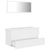 Bathroom Furniture Set White Chipboard