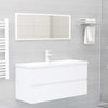 alt="Bathroom Furniture Set White Chipboard"