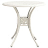 3 Piece Bistro Set Cast Aluminium White