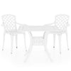 3 Piece Bistro Set Cast Aluminium White