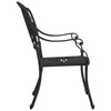 5 Piece Bistro Set Cast Aluminium Black