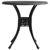 5 Piece Bistro Set Cast Aluminium Black