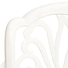 5 Piece Bistro Set Cast Aluminium White