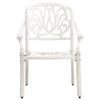 5 Piece Bistro Set Cast Aluminium White