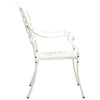 5 Piece Bistro Set Cast Aluminium White
