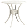 5 Piece Bistro Set Cast Aluminium White