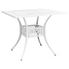 5 Piece Bistro Set Cast Aluminium White