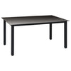 7 Piece Garden Dining Set Aluminium Black