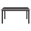 7 Piece Garden Dining Set Aluminium Black
