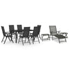 alt="10 Piece Garden Dining Set Black and Anthracite"