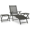 10 Piece Garden Dining Set Black and Anthracite