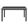 10 Piece Garden Dining Set Black and Anthracite