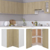 Hanging Corner Cabinet Sonoma Oak 57x57x60 cm Chipboard