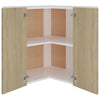 Hanging Corner Cabinet Sonoma Oak 57x57x60 cm Chipboard