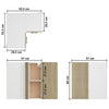 Hanging Corner Cabinet Sonoma Oak 57x57x60 cm Chipboard