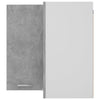 Hanging Corner Cabinet Concrete Grey 57x57x60 cm Chipboard