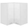 alt="Hanging Corner Cabinet High Gloss White 57x57x60 cm Chipboard"