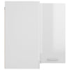 Hanging Corner Cabinet High Gloss White 57x57x60 cm Chipboard