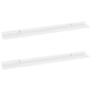 Wall Shelves 2 pcs High Gloss White 80x9x3 cm