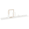 Wall Shelves 2 pcs High Gloss White 80x9x3 cm