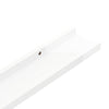 Wall Shelves 2 pcs High Gloss White 80x9x3 cm