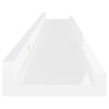 Wall Shelves 2 pcs High Gloss White 80x9x3 cm