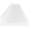 Wall Shelves 2 pcs White 100x9x3 cm