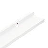 Wall Shelves 2 pcs White 100x9x3 cm