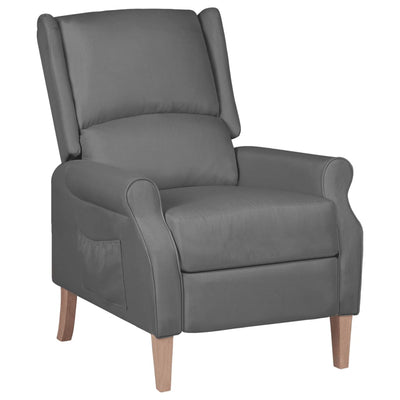 Reclining Chair Light Grey Fabric