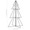 Christmas Cone Tree 160 LEDs Indoor and Outdoor 78x120 cm